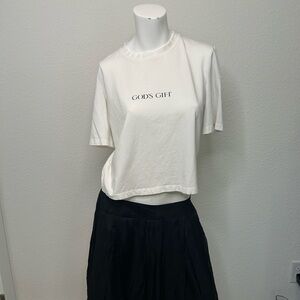 Theo White Graphic Short Sleeve Tee